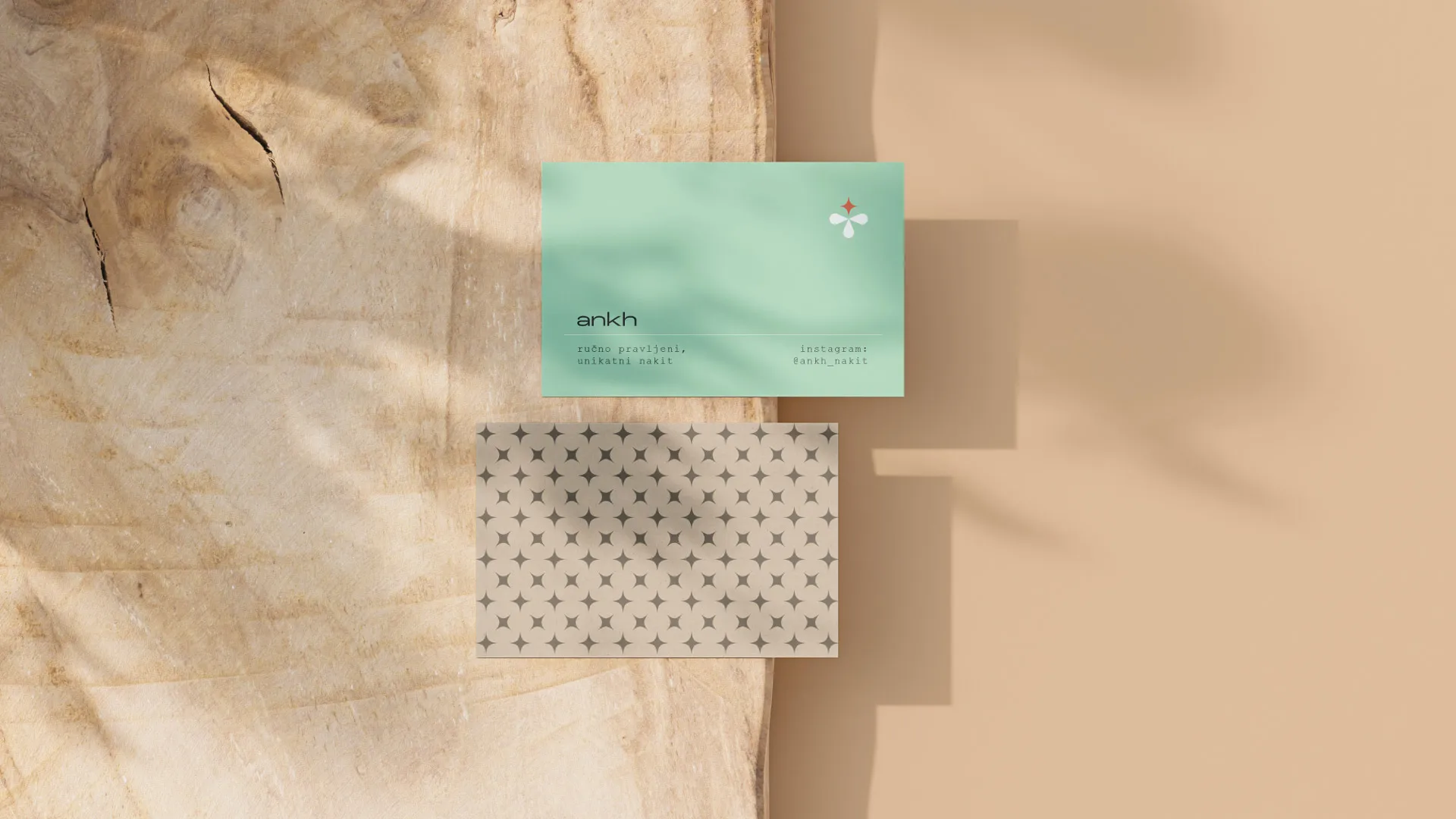 Ankh hand made jewelry business cards